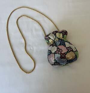 Vintage Kathrine Baumann Swarovski crystal "money pouch"